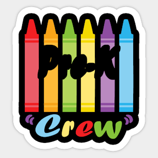 Pre K Crew Teacher Sticker